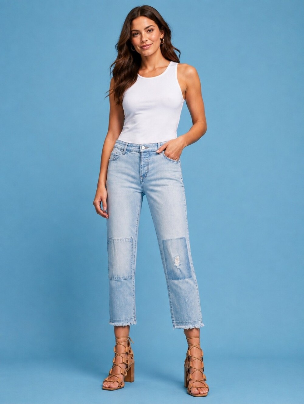 ❤ ANTHROPOLOGIE PILCRO HYPEN PATCHWORK BOYFRIEND JEANS, 6 (28)